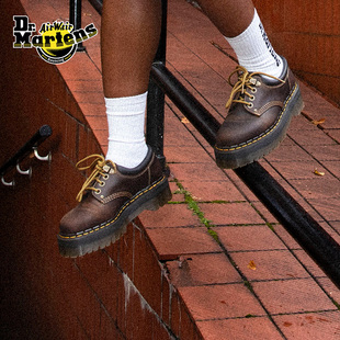 美拉德疯马皮厚底单鞋 Dr.Martens马丁博士8053 爆款 Quad秋新款