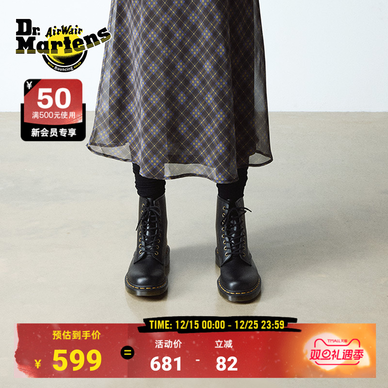 Dr.Martens������ʿVegan 1460Ӣ���ﶬ��������Ƥ���ɫŮ����ѥ 539Ԫ