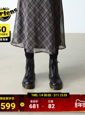 [百亿]Dr.Martens马丁博士Vegan 1460秋冬舒适百搭黑色短靴马丁靴