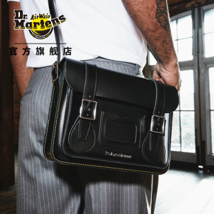 Dr.Martens马丁博士11 剑桥包光面皮单肩斜挎包 Satchel英伦春季