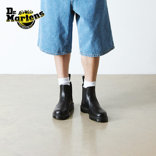 Drmartens光面皮切尔西靴
