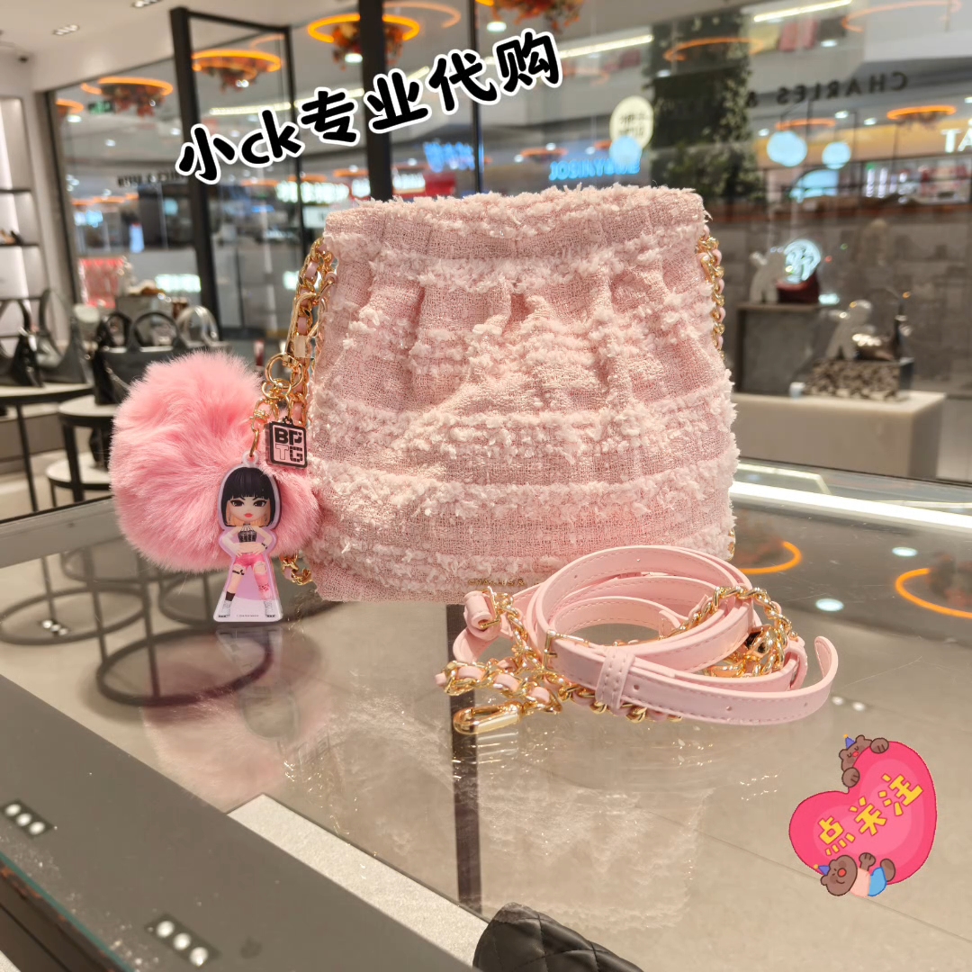 CHARLES&KEITH秋冬新款小CK2-60782390-A链条双肩流浪包托特女包