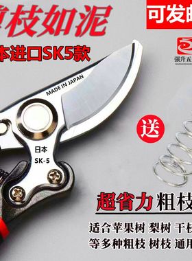 原装日本SK5大剪子大号强力修枝剪贵的剪树枝剪子花木园艺剪