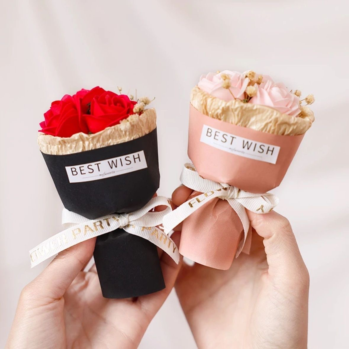 【520告白礼物】情人节礼物小花束节日迷你永生花摆件结婚伴手礼