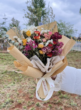 混搭玫瑰干花复古文艺清新
