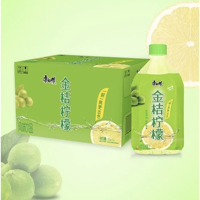 康师傅金桔柠檬1L瓶整箱每日C茶饮料果味茶饮品风味自助餐车大瓶