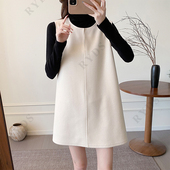 粉红粉丝专享 老钱风叠穿马甲背心裙羊毛质磨毛气质百搭K7533