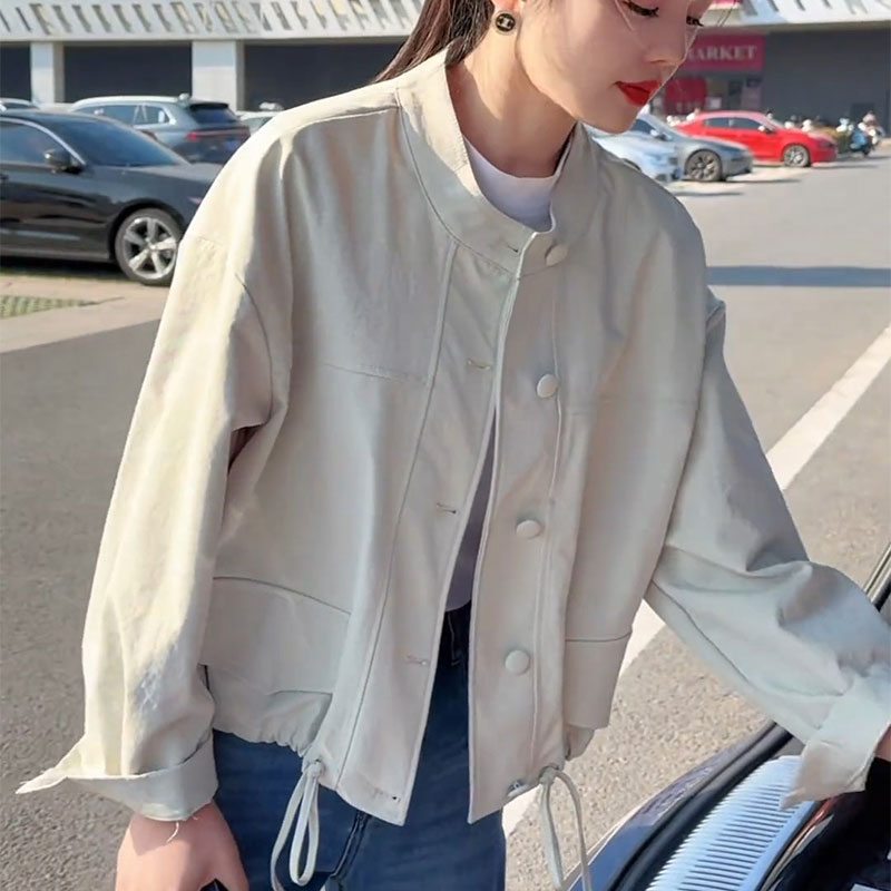短款棒球服外套女新款2025开春季韩系小个子休闲减龄工装夹克上衣