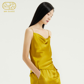 内搭背心家居服女 长裤 丝侬奢华性感桑蚕丝睡衣真丝吊带套装 女短裤