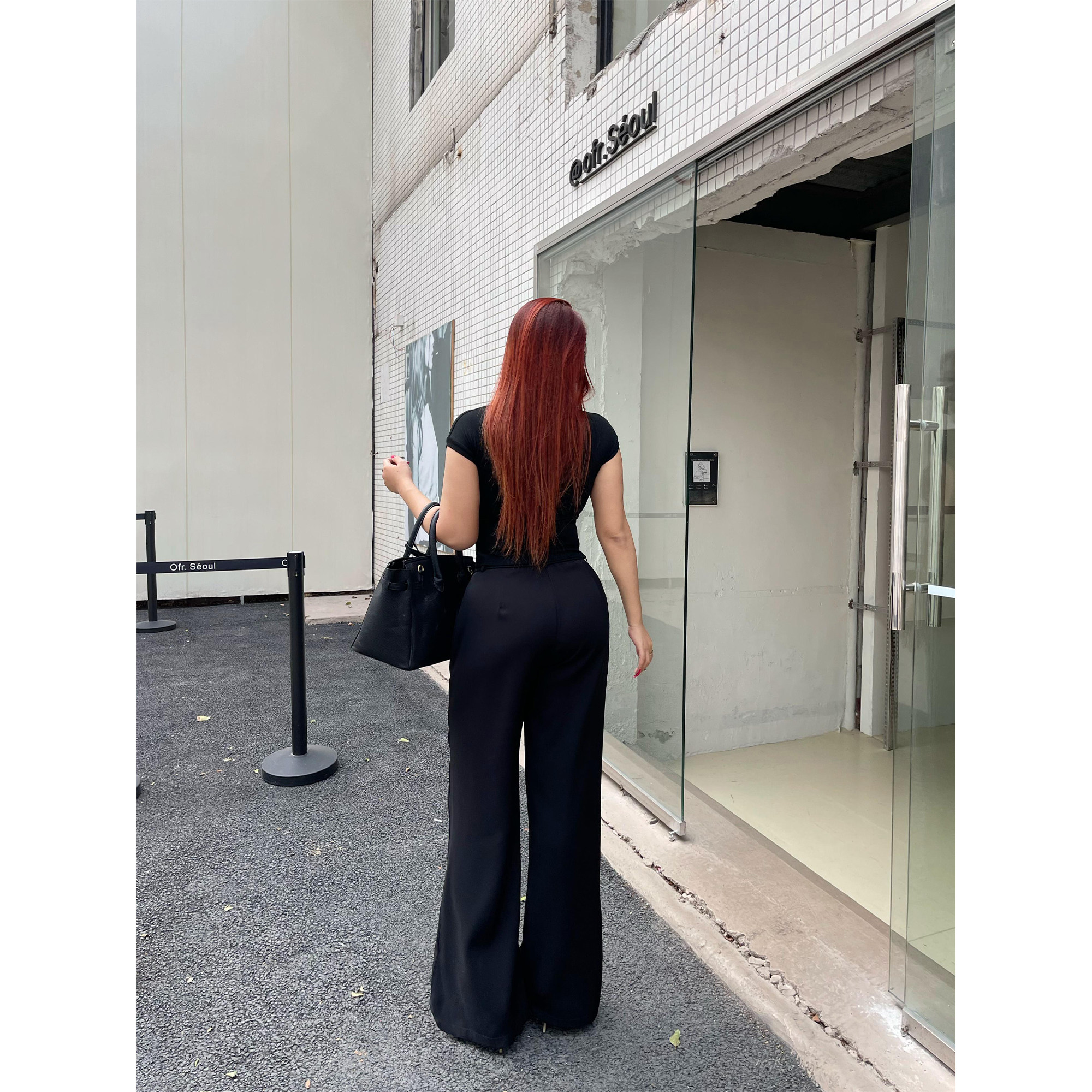 楠哥微胖西装休闲裤夏季新款大码高腰宽松直筒高个子长裤胖mm裤子