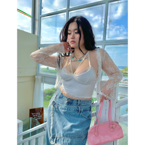 楠哥微胖辣妹蕾丝背心吊带女春夏季内搭大码胖mm修身显瘦性感上衣