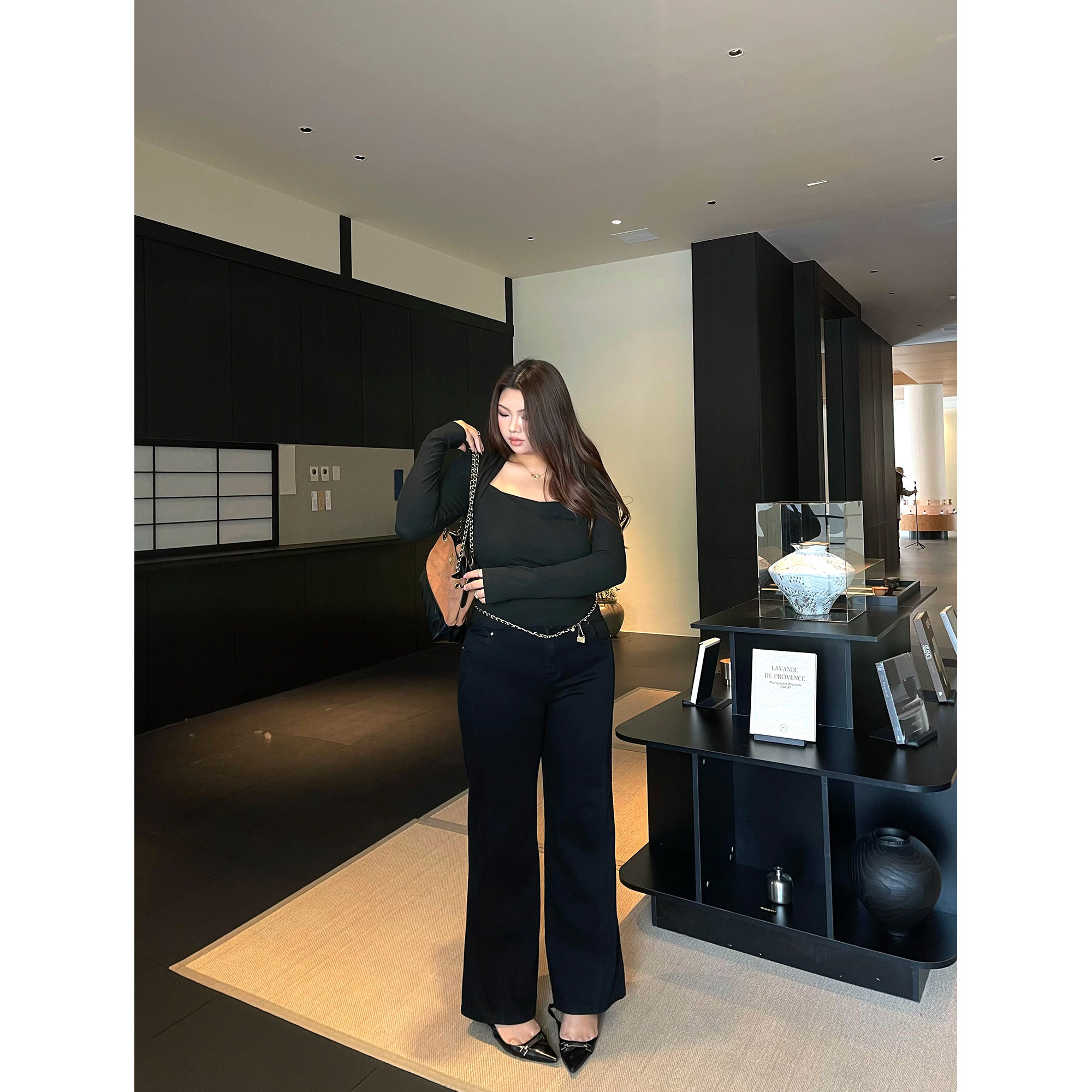 楠哥微胖mm大码复古微喇阔腿牛仔裤女秋冬新款高腰显瘦百搭直筒裤