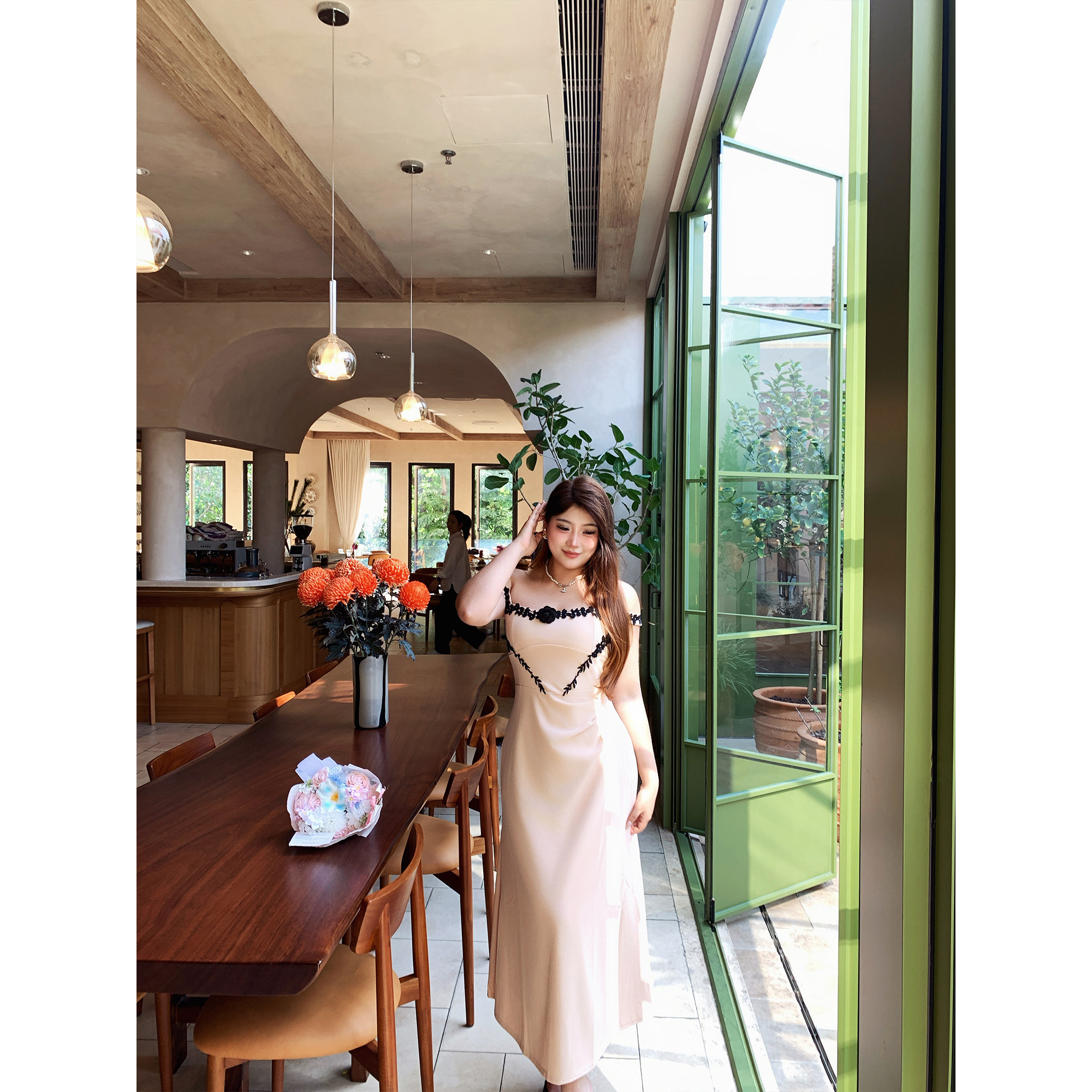 楠哥微胖纯欲性感吊带连衣裙女夏大码收腰显瘦胖mm海边度假背心裙