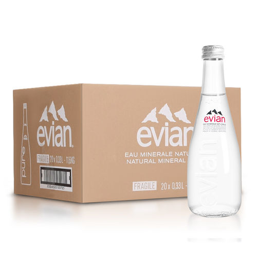 依云矿泉水玻璃小瓶/evian碱性