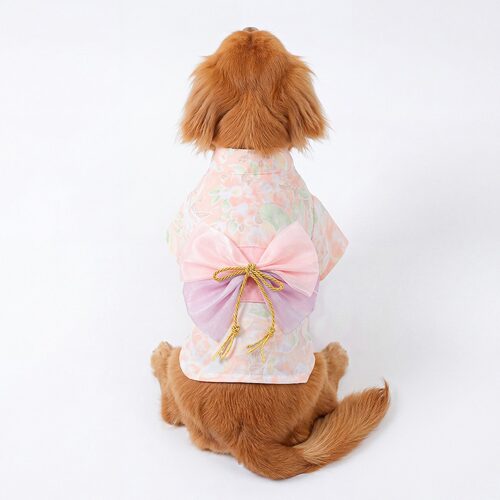 现货宠物服装宠物小狗猫咪衣服可爱工厂秋冬新款樱花梦语和服批发