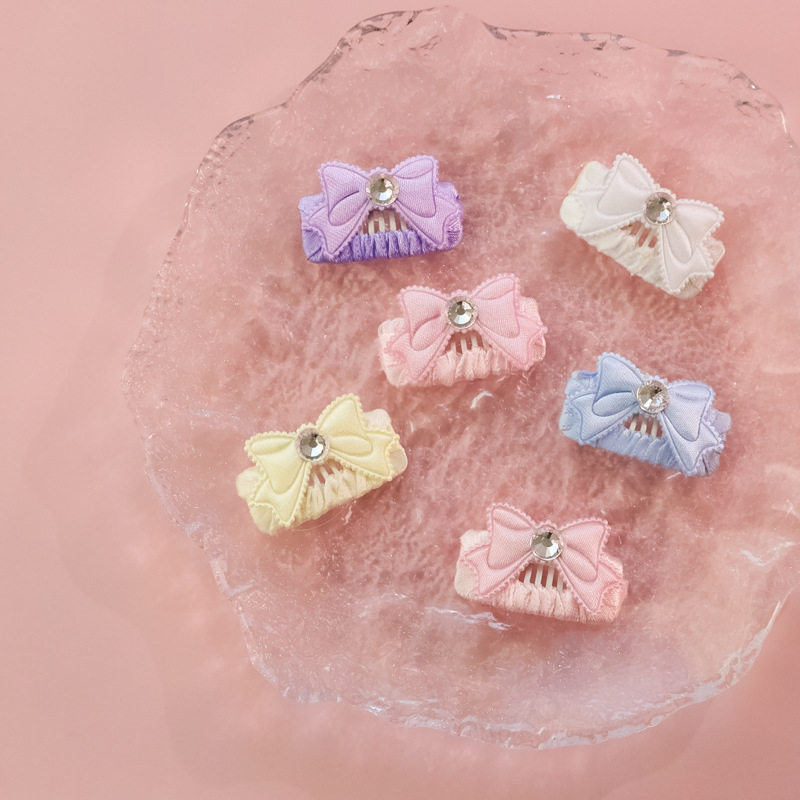 蝴蝶结宠物手工bb夹碎发夹长毛猫咪马尔济斯小型犬狗狗水钻公主风