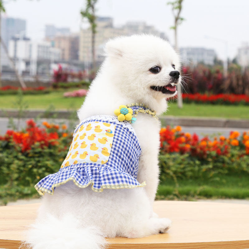 狗狗猫咪衣服夏季薄款吊带裙子泰迪比熊柯基马尔济斯幼犬宠物衣服