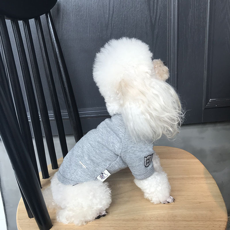 宠物衣服秋冬装2018年新款百搭款秋装小卫衣四色狗狗衣服泰迪法斗