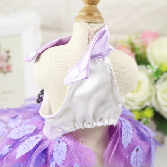 清仓春夏狗狗猫咪猫婚纱闪亮树叶子礼服裙子宠物衣服狗用品