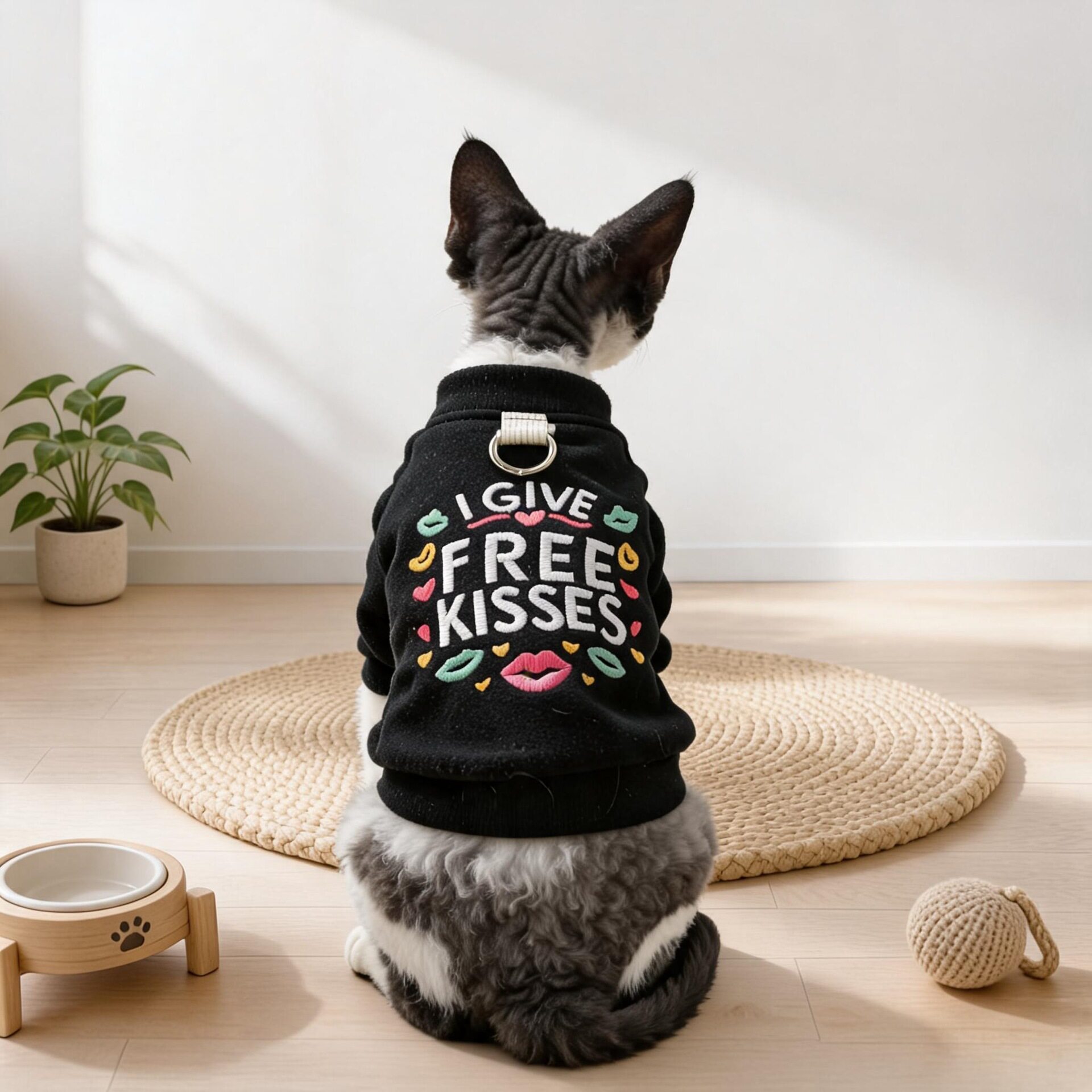 现货宠物服装宠物小狗猫咪衣服可爱工厂秋冬新款香吻卫衣一件代发