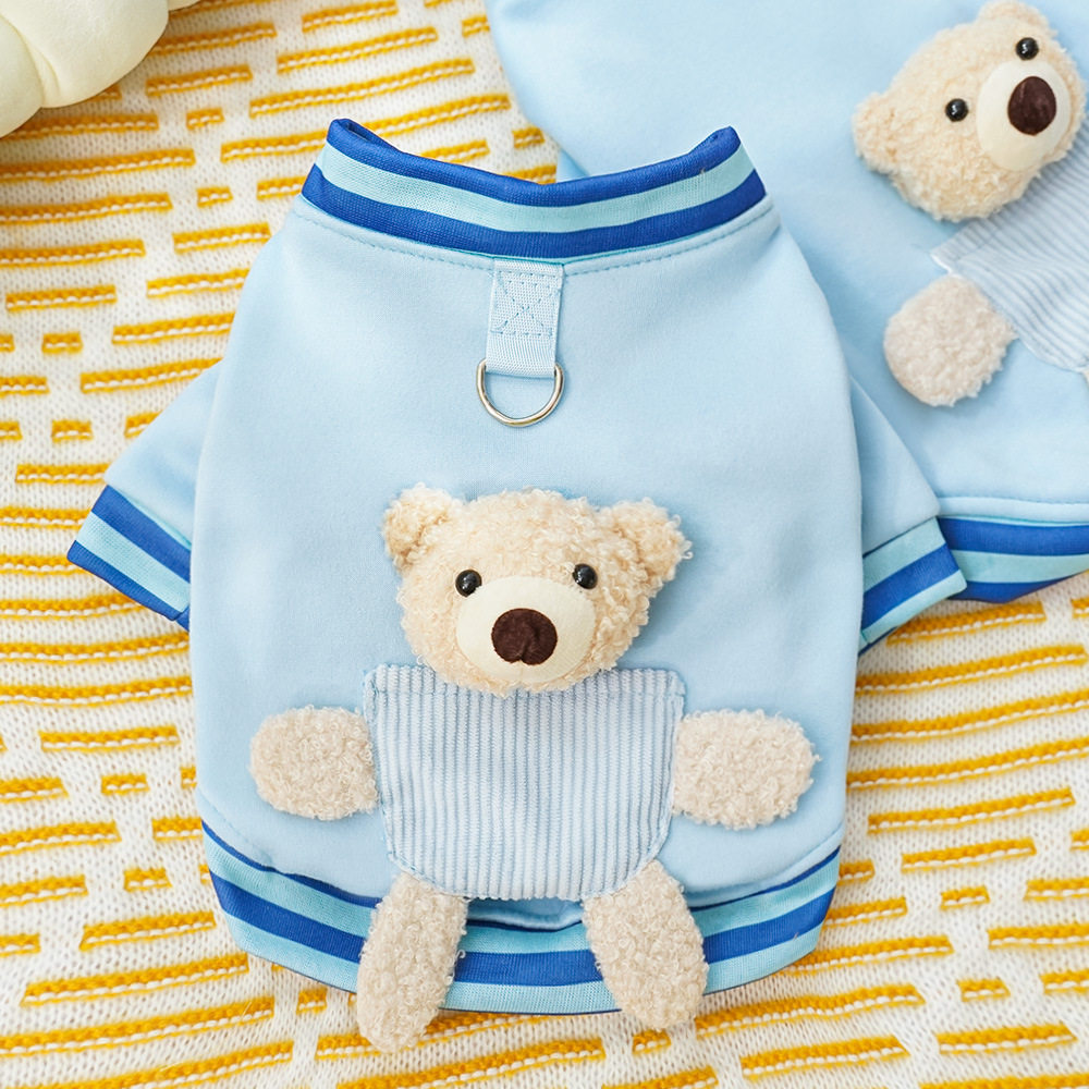 跨境宠物狗狗衣服秋冬狗棒球服泰迪比熊雪纳瑞猫咪保暖猫用品运动