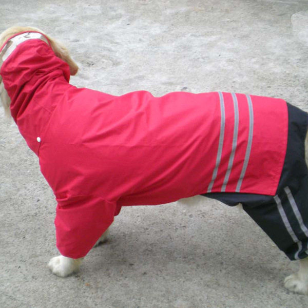 清仓中大型犬狗狗金毛萨摩四脚腿户外防水雨衣宠物用品批发狗衣服