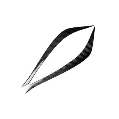 适用丰田锐志（2010-2012）灯眉碳纤维汽车前大灯眉睫毛改装装饰