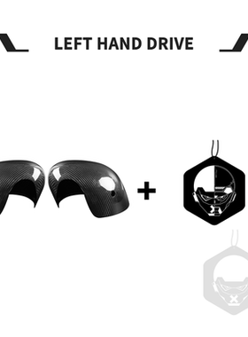 适用宝马MiniF55 F56 F57干碳纤维后视镜壳带孔贴件汽车改装配件