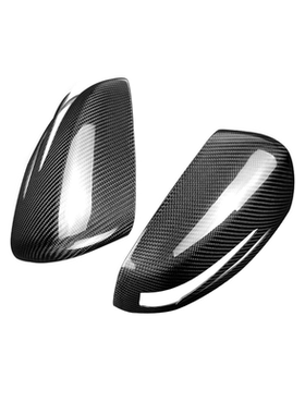 适用奔驰W176 W246 W204 W207 W212 W221GLK碳纤维后视镜壳替换件