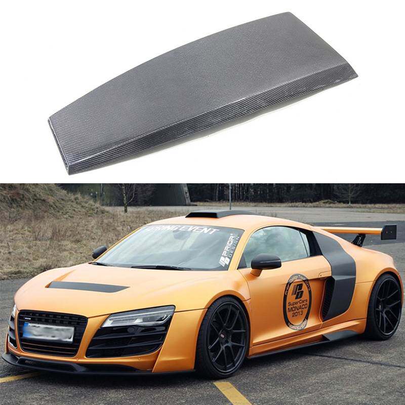 适用于08-14年奥迪 R8 V10改装碳纤维车顶风口外观装饰进气口升级