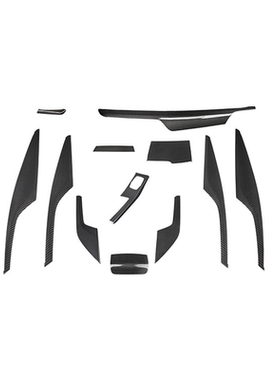 适用宝马5系碳纤维内饰525li530le中控排档车门面板G30G38装饰贴