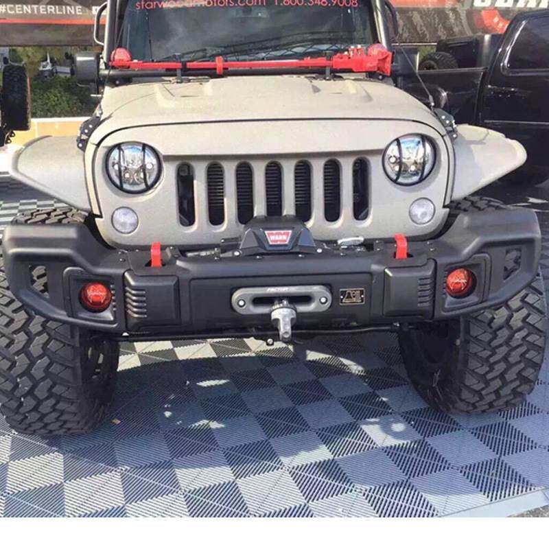 适用07-17年吉普牧马人JEEP wrangler竞技前保险杠RR款前防撞护杠