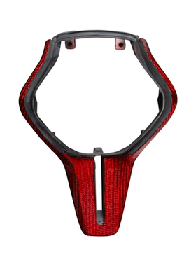 适用英菲尼迪Q50 Q60方向盘改装碳纤维替换件盖板-红色