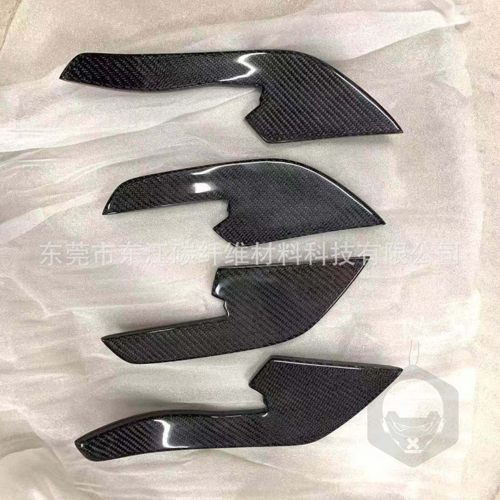 适用于13-16奥迪RS6真碳纤维前杠风刀汽车装饰外饰改装配件