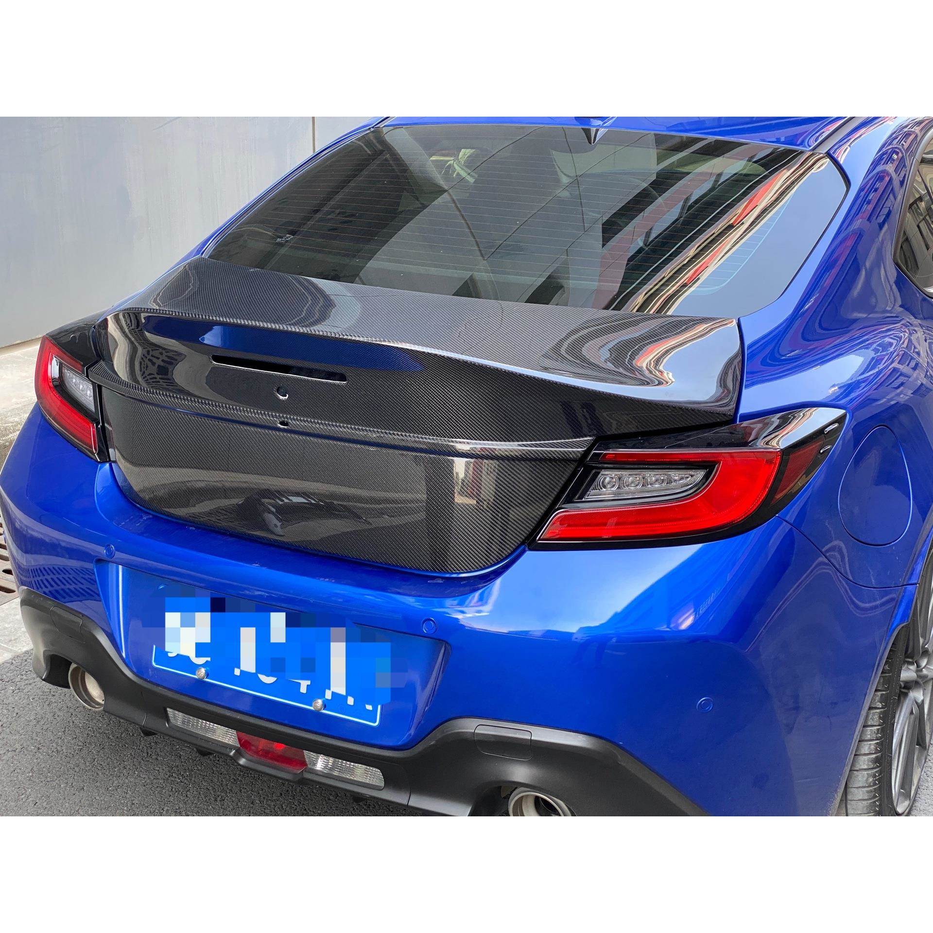 适用于老款斯巴鲁BRZ 丰田GR86碳纤维后尾箱盖 碳纤维后扰流板盖