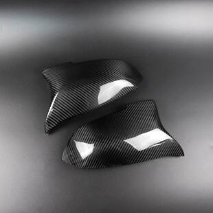 525碳纤维后视镜罩牛角替换件式 535 530 适用宝马5系F10F18F07