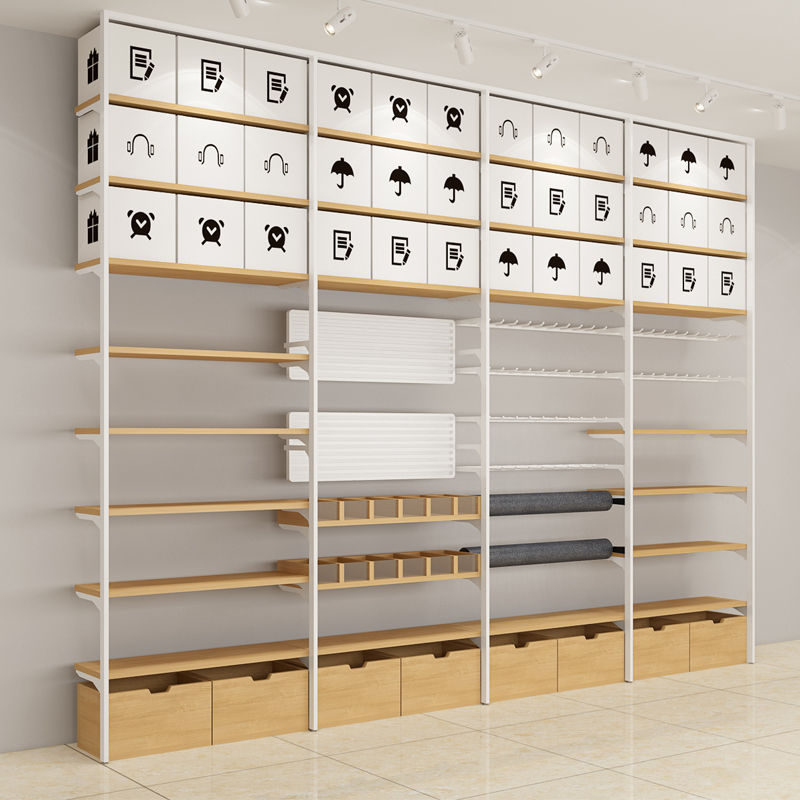 名称优品货架饰品店10钢木展示架