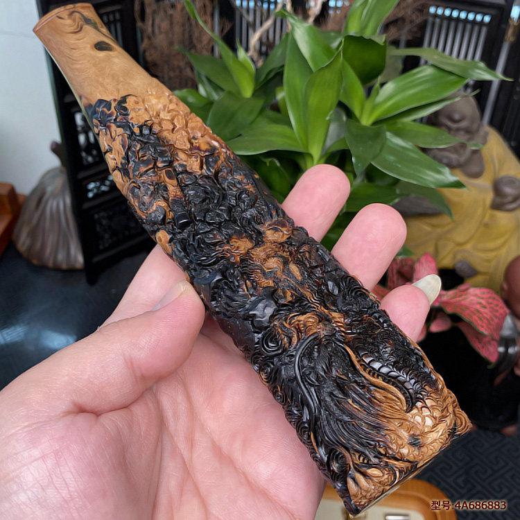 爱柳艺海柳烟嘴收藏精雕