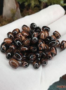 diy黑珊瑚文玩单颗腰珠包邮