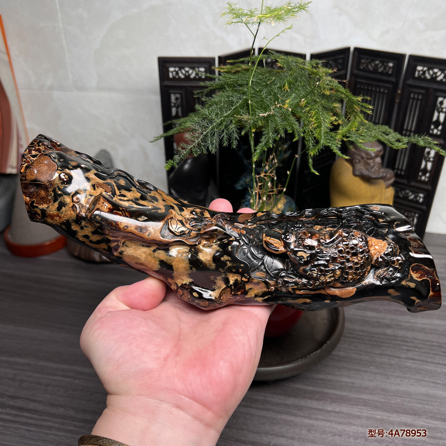 保真正品天然海柳活柳文玩收藏高端传统手把件雕刻摆件三脚金蟾蜍