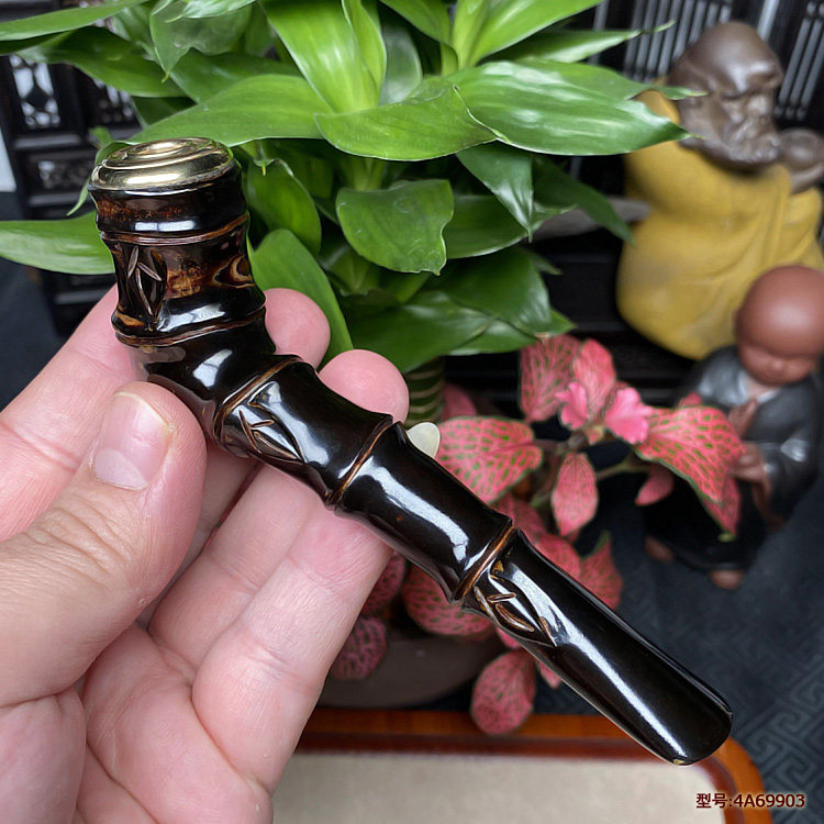 爱柳艺竹节型海柳烟嘴烟斗