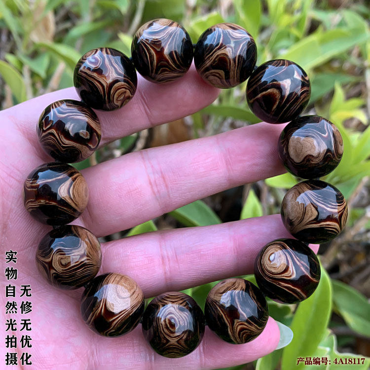 佛珠礼物男款情侣收藏级X纹1.8cm