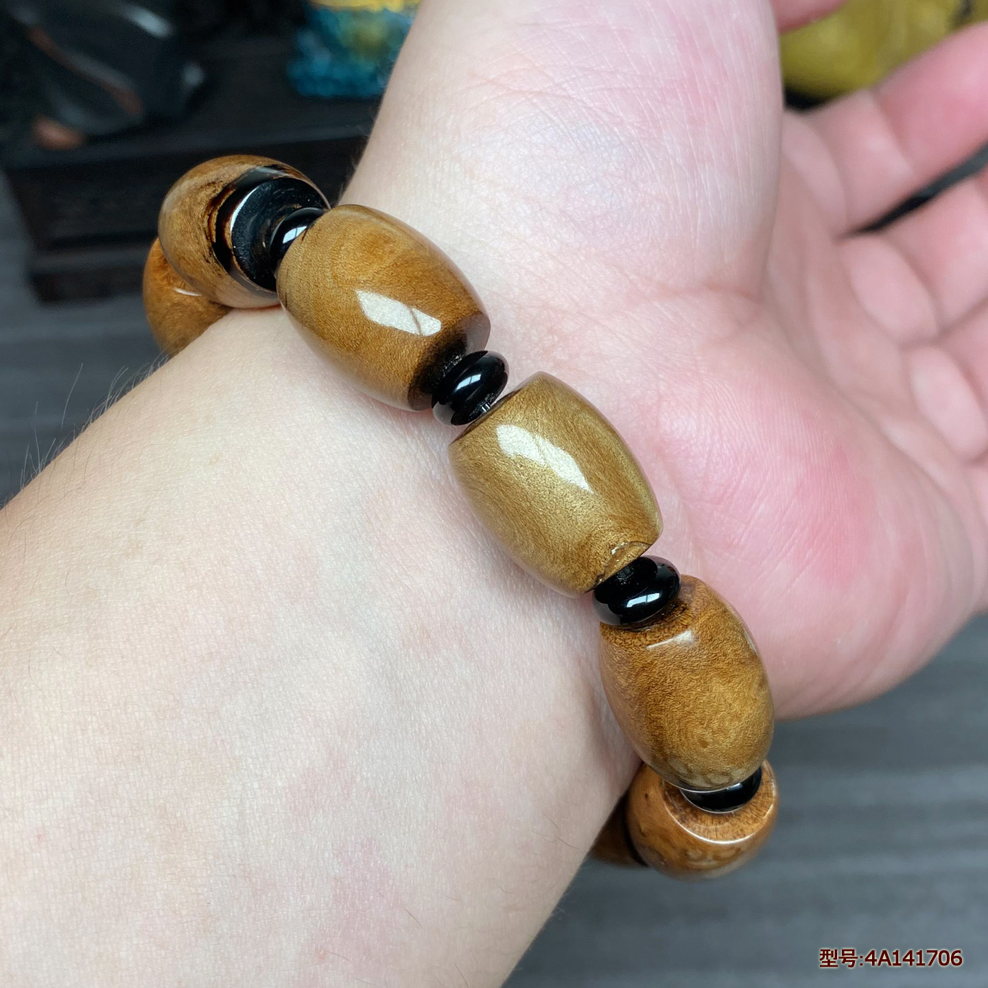 保真活柳制作天然高密度佛珠手链
