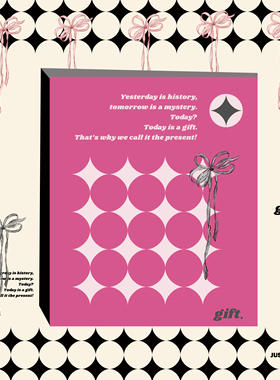 funnymore印 justforfun蝴蝶结文件夹 四宫格大容量 拍纸本收纳