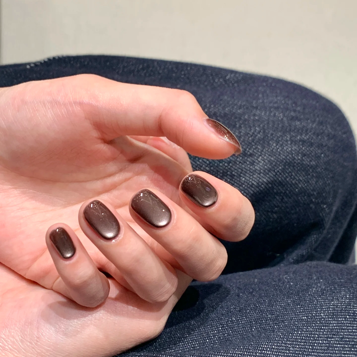 精品纯色玻璃珠猫眼高级感纯手工穿戴甲豆豆ins风美甲贴假指甲片