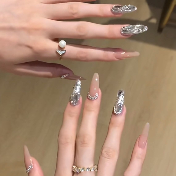 名媛千金梦中情甲穿戴甲贴片可拆卸小红书显白气质