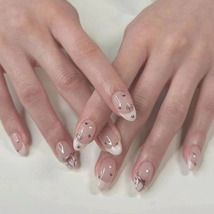 手工穿戴甲可拆卸美甲ins学生甲片气质显白高级感成品光疗甲