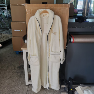 冬天加厚男女款法兰绒加绒加大浴袍超长袍珊瑚绒睡衣睡袍长袖晨袍