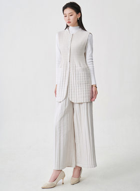 棉服套装高端女装2025年马甲棉衣