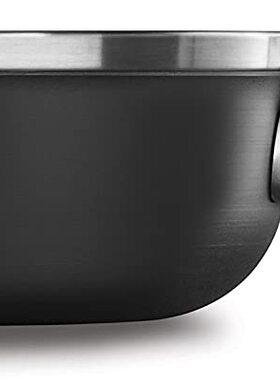 美国代购 calphalon premier 硬质氧化铝不粘锅汤锅带盖4夸脱